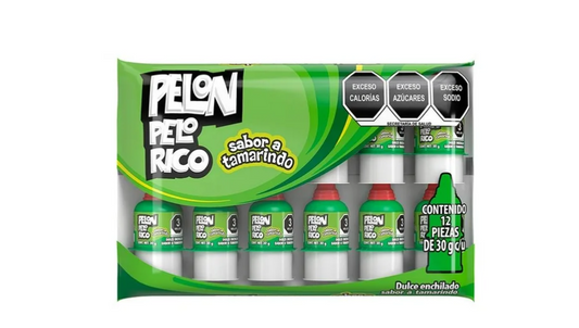 Pelón Pelo Rico sabor tamarindo 12 pzas de 30 g c/u