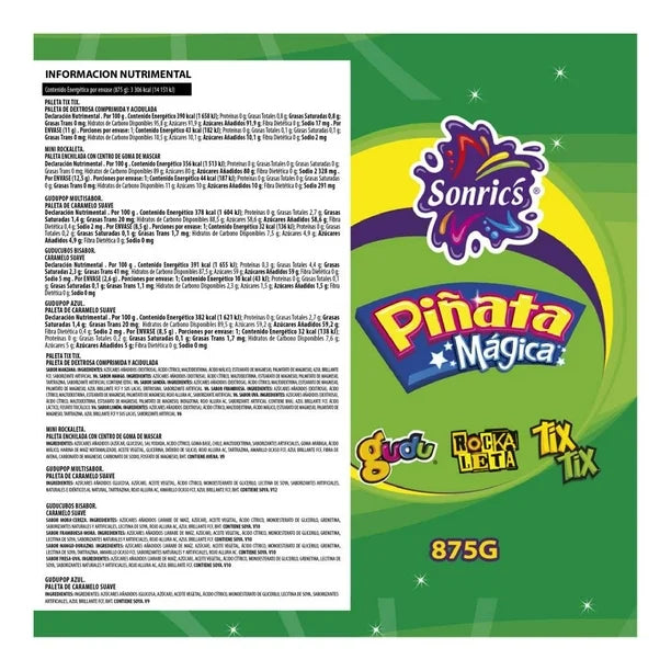 Dulces Sonric's Piñata Mágica surtida 875 g